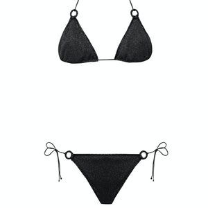 Osèree Lumière Ring Microkini 2 Piece - Med/Black
